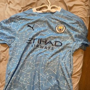 Manchester City Jersey Blue Size L